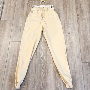 lululemon cream jogers
